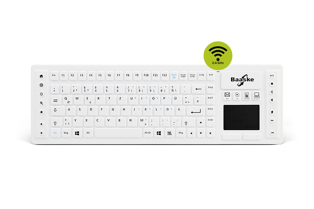 BLT02 Medical Wireless Silicone Keyboard