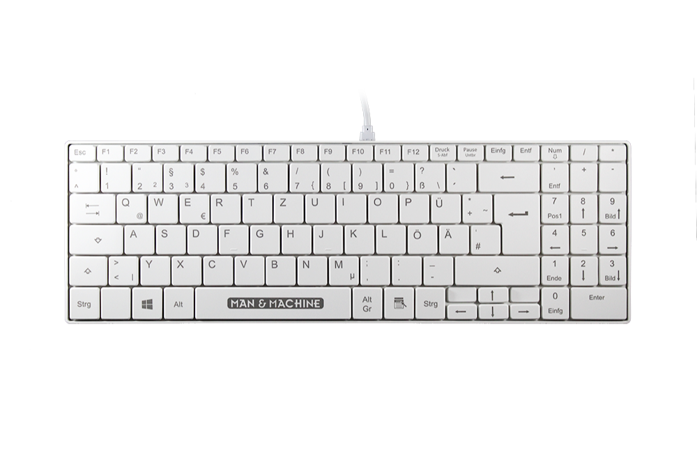 Man & Machine It's Cool Keyboard in white