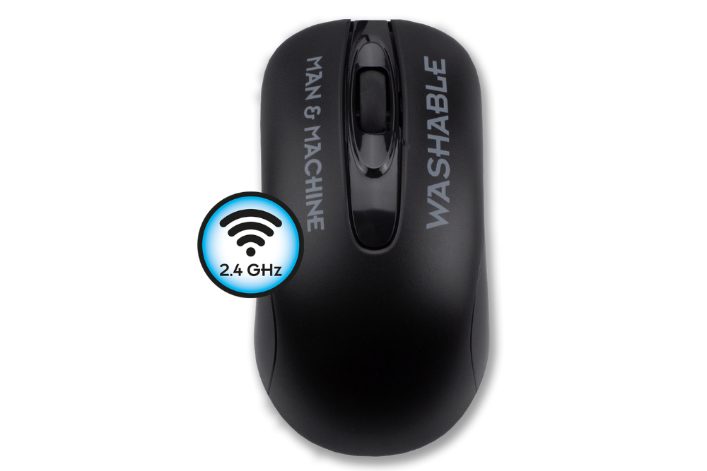 M&M Wireless Hygienic C Mouse (black)