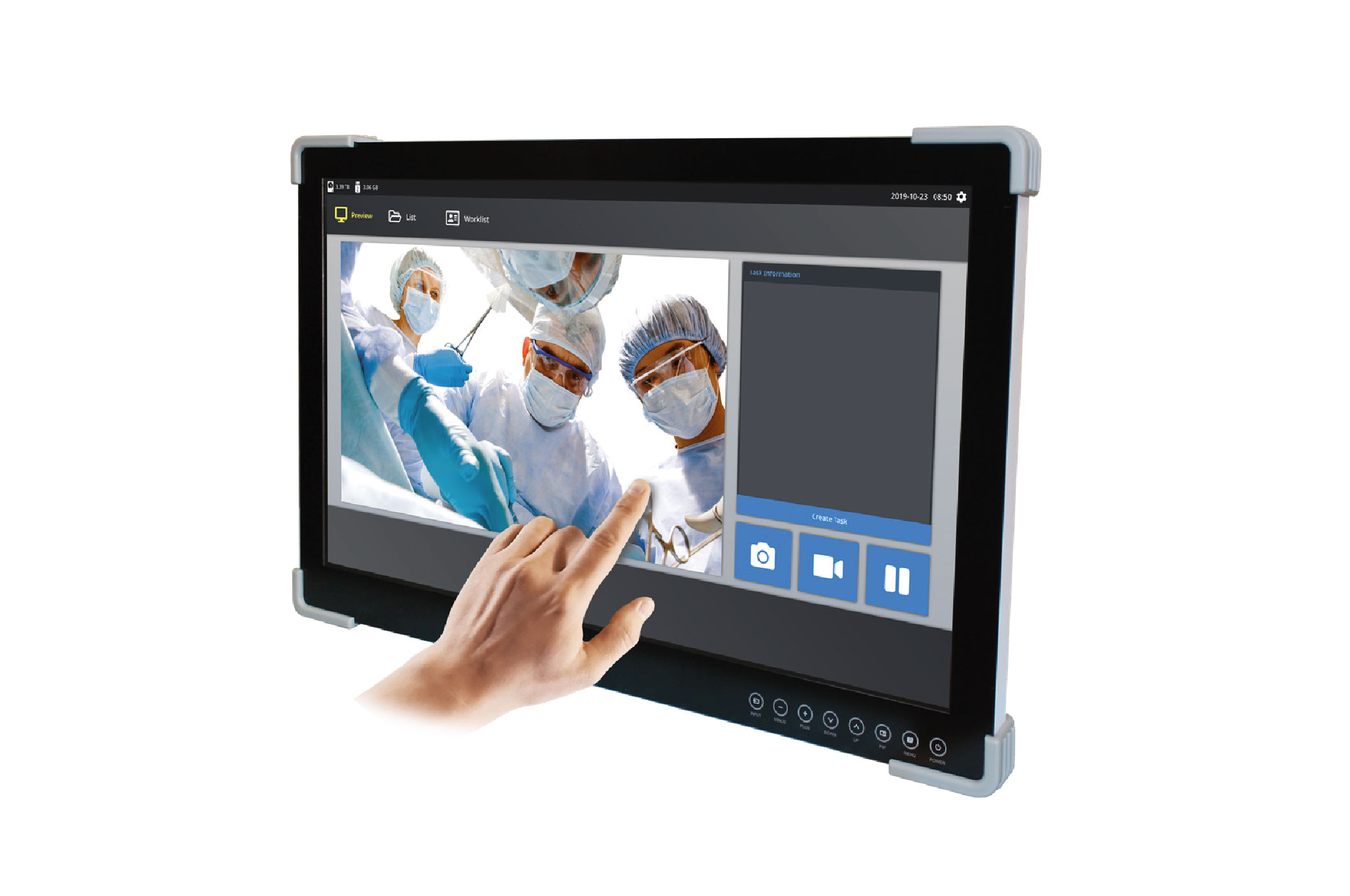 FSN FM-E2701DG 27" 4K, 12G SDI Medical Touch Monitor