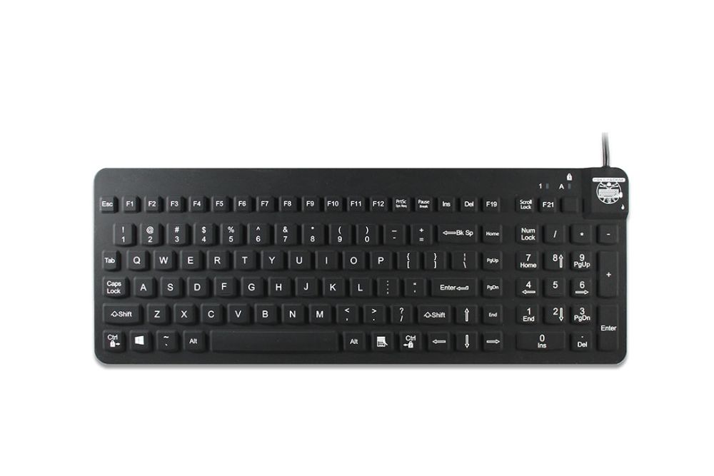 Man & Machine Really O’ Cool Silicone Keyboard - black